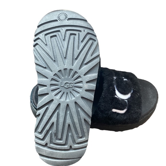 UGGS LIKE NEW SHERPA PLATFORM SLIDES SZ 7 - Picture 4 of 4